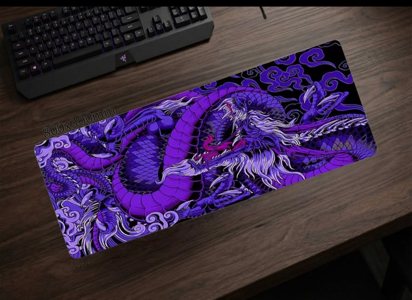 Gaming Mouse Pad Large Dragon 800x300mm 2mm