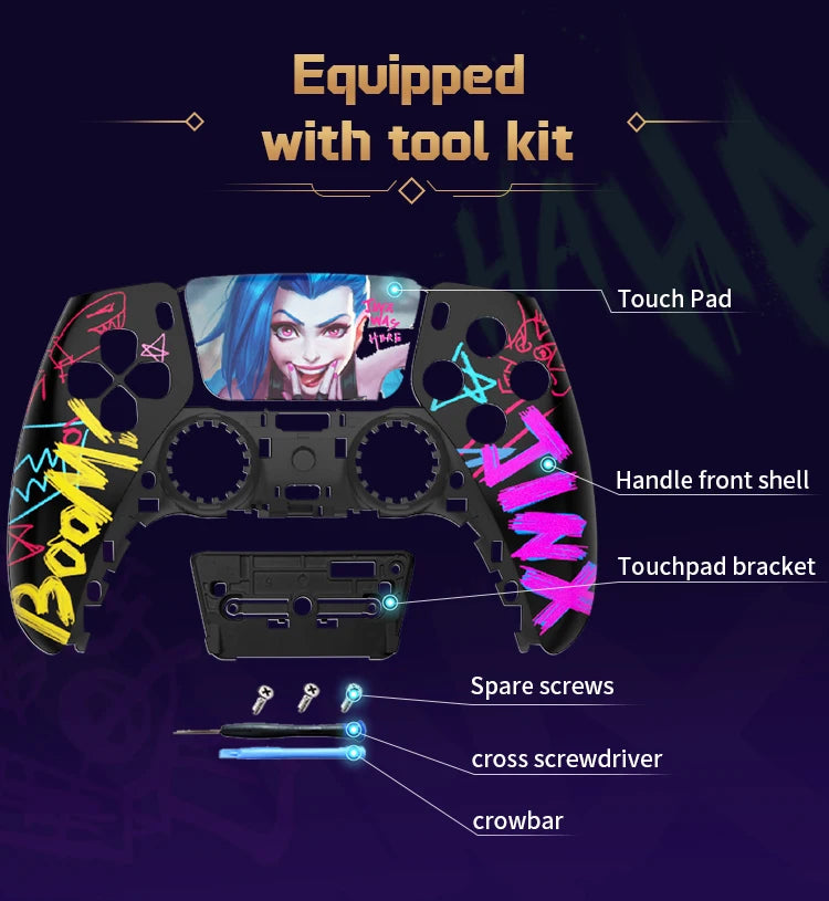 PS5 Controller Case Touchpad Gamepad Cover Replacement